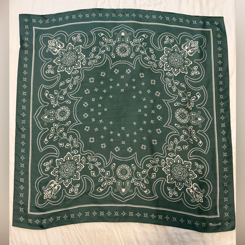 Madewell Medium Silk Bandana NWT